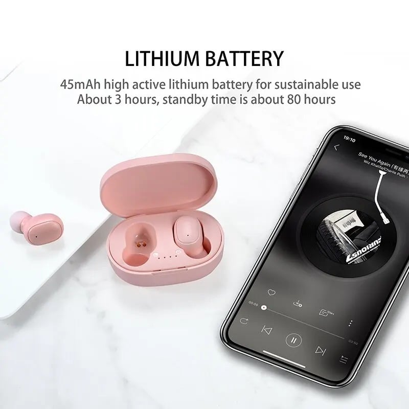 Picture of A6 Lite TWS Bluetooth 5.0 Headphones Stereo True Wireless Earphones In Ear Sports Headset for Mobile Phone Fone Wireless Earbuds_ D Shop