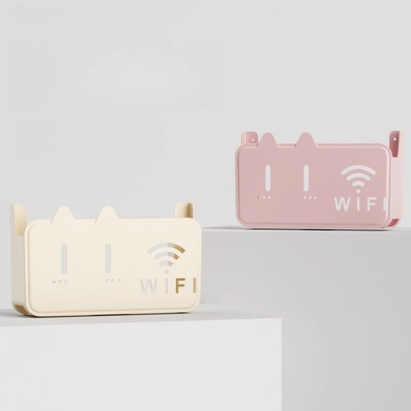 Picture of Wall Mounted Storage Box, Wireless WiFi TV Set-top Box, Router Shelf, No Drilling Design, Can Hold Various Small Items At Home_D Shop