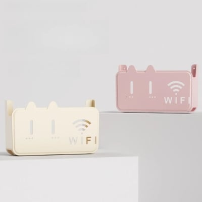 Picture of Wall Mounted Storage Box, Wireless WiFi TV Set-top Box, Router Shelf, No Drilling Design, Can Hold Various Small Items At Home_D Shop