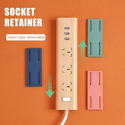 Picture of Wall-Mounted Plug Fixer Sticker Punch-free Home Self-Adhesive Socket Fixer Powerful Traceless Wall-mounted Socket Holder_D Shop