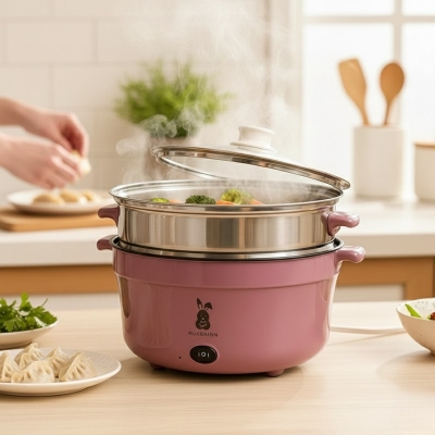 Picture of 5.5L Multi Cookers Double Layer Electric Pot Non-stick Pan Hot Pot Rice Cooker Cooking Appliances_D Shop