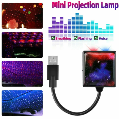Picture of Mini Stage Light , Home Entertainment Decoration Halloween Lantern Snowflake Star USB Sound Control Atmosphere Light|_D Shop