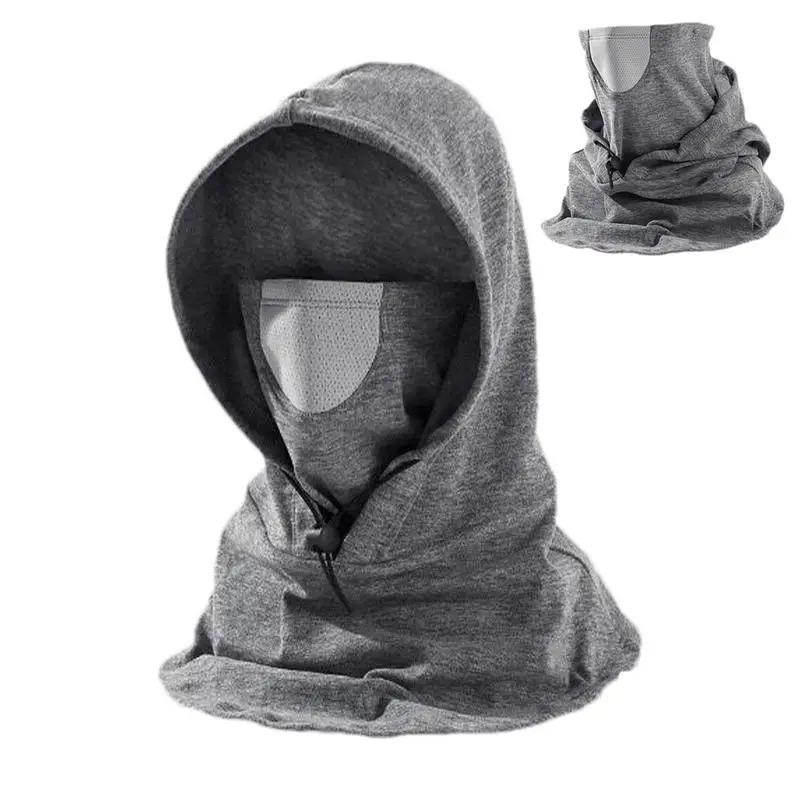 Picture of D Shop Windproof Cycling Face Cover With Hat For Winter Bike Hooded Mask With Neck Warmer