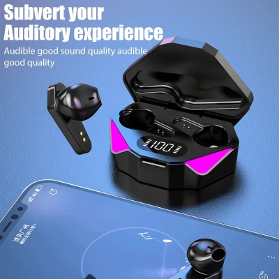 Picture of D Shop X15 TWS Earphone Bluetooth Wireless Headphone Sport Earbuds with Display Gamer Headset Gamer With Mic Handfree