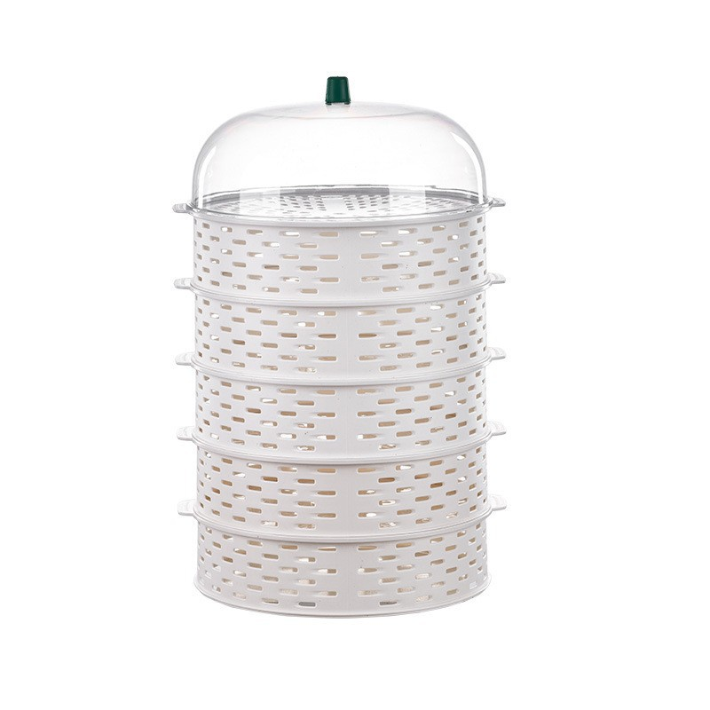 Picture of Food Insulation Covers5 Layer Transparent Stackable Dustproof Leftovers Food Storage Box Container Kitchen Organization-Dshop