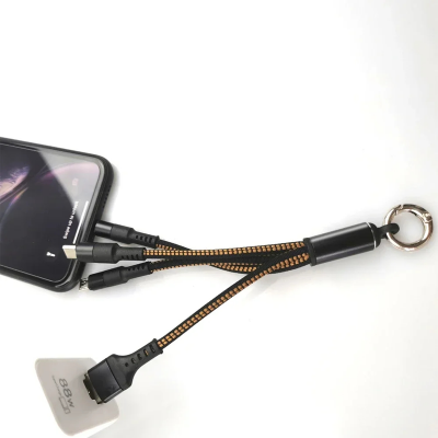 Picture of D Shop 3 In 1 Micro USB Type C Charger Cable Multi Usb Port Multiple Usb Charging Cord Usbc Mobile Phone Wire For ios/Android/Type-C.