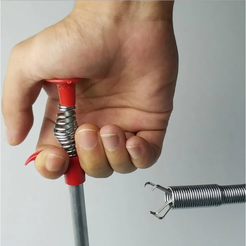 Picture of 160cm Flexible Hand Tools 4 Claws Sewer Pick Up Tool Long Reach Spring Grip Grabber home tools-D shop