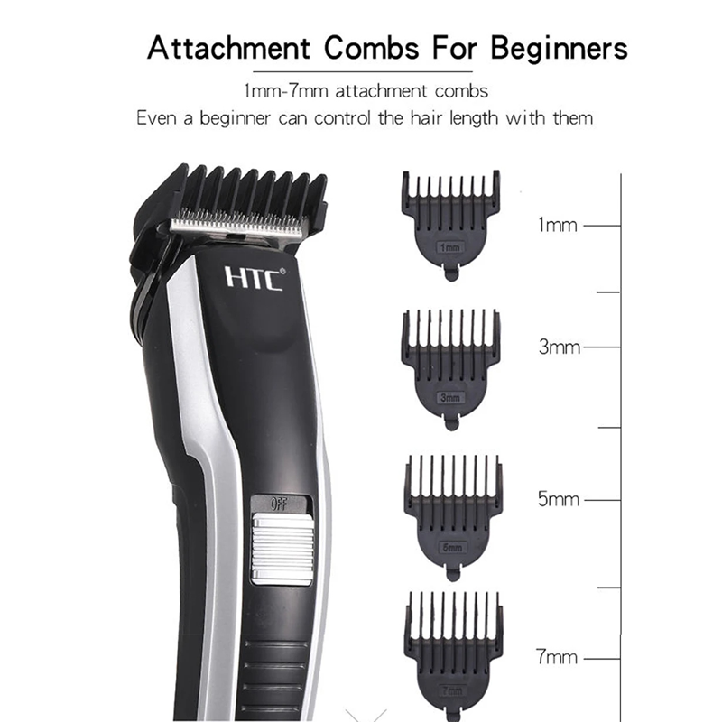 Picture of HTC Hair Cutting Machine Haircut Machine Electric Hair Clipper Professional Hair Trimmer For Men Barber With Wire EU Plug-D Shop