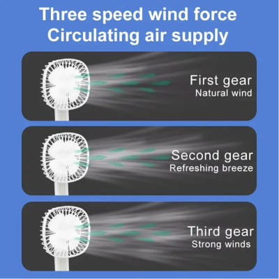 Picture of 3 in 1 Iceable  Portable Mini Handheld USB Charging Fan, Desktop Outdoor Travel Handheld Night Light-D Shop