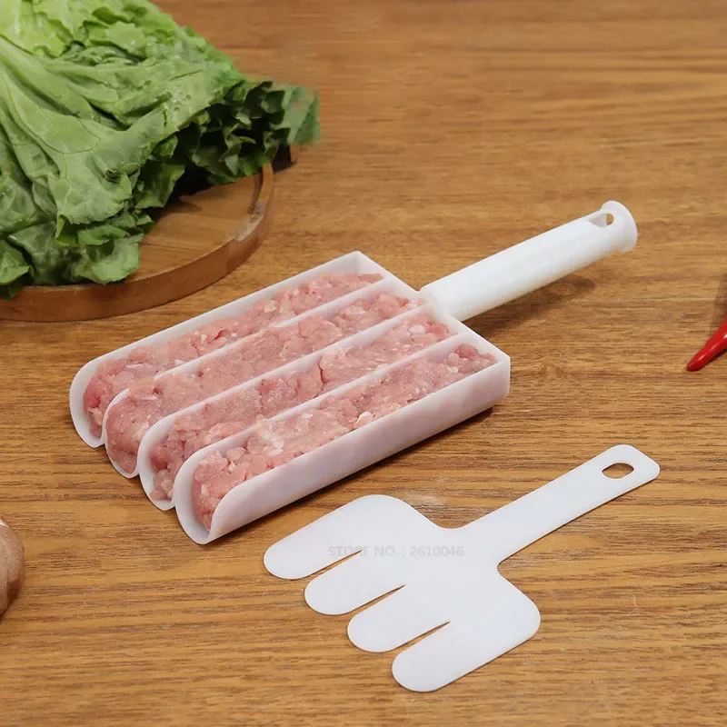 Picture of Creative Kitchen Meatball Maker Meat Ball Scoop with Cutting Spade Piyaju Maker, None-Stick Meatball Maker Cooking Piyajo Maker Accessories – D Shop