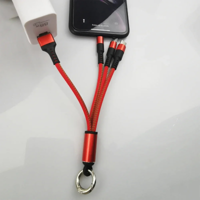 Picture of D Shop 3 In 1 Micro USB Type C Charger Cable Multi Usb Port Multiple Usb Charging Cord Usbc Mobile Phone Wire For ios/Android/Type-C.