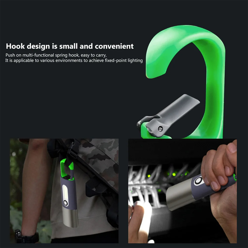Picture of D Shop Portable Mini Strong Light Flashlights USB Rechargeable KeyChain Work Light Outdoor Camping LED Flashlight Waterproof Torch Lamp
