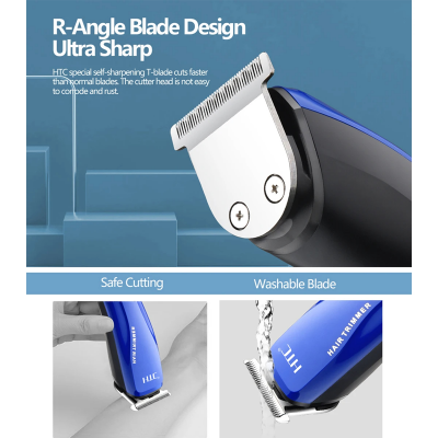 Picture of HTC Hair Trimmer Barber Hair Clipper Cordless Hair Cutting Machine Beard Trimmer Shaving Machine Wireless Electric Razor Shaver-D Shop