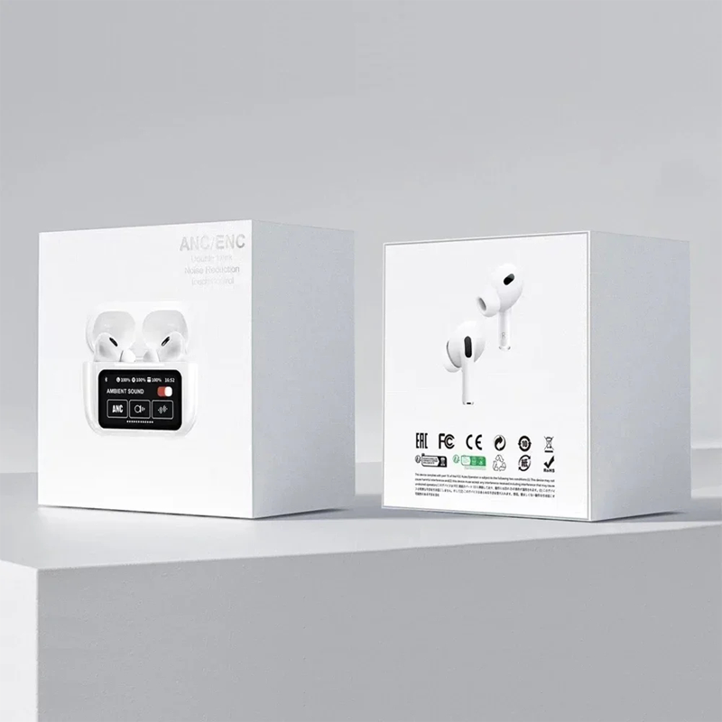 Picture of D Shop A9 Pro Touch Screen ANC Wireless Earphones TWS Noise Cancelling Earbud Bluetoth 5.3 Long Battery life HiFi Tone Quality