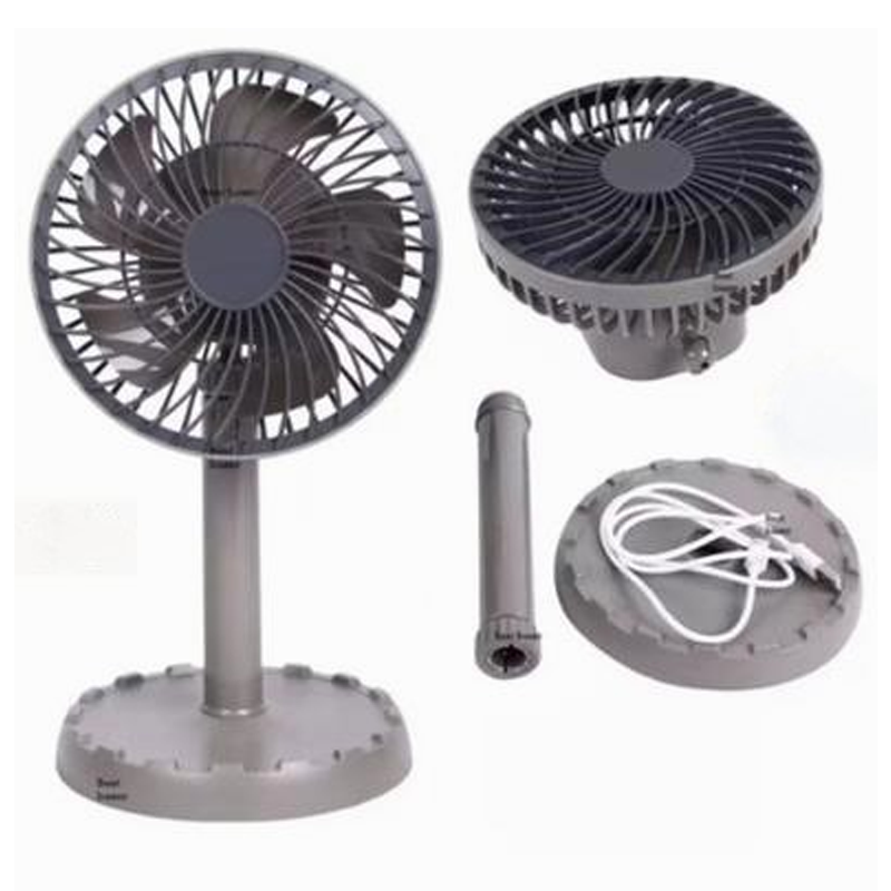 Picture of New JYSUPER JY-2218 Professional Rechargeable Portable Mini Table Fan Strong Wind Left to Right Oscillating Angle 45 Degrees-D Shop