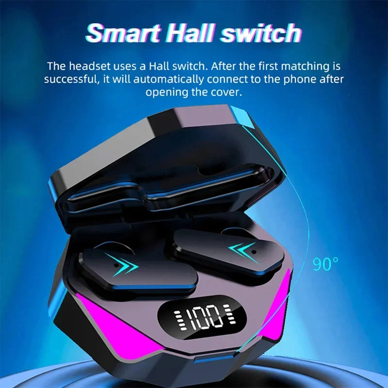 Picture of D Shop X15 TWS Earphone Bluetooth Wireless Headphone Sport Earbuds with Display Gamer Headset Gamer With Mic Handfree