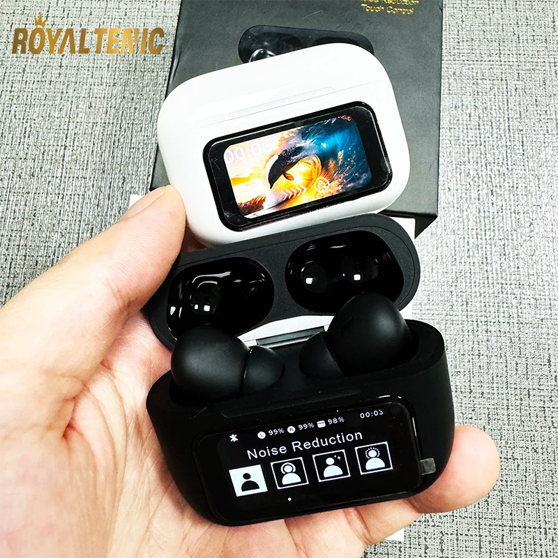 Picture of D Shop A9 pro Earphones TWS Wireless Bluetooth Headphones Touch Screen Bluetooth Earbuds Stereo Earbuds With Mic