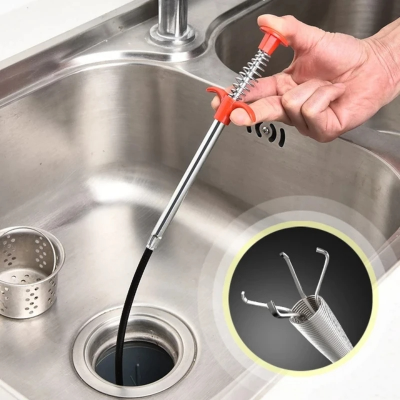 Picture of 160cm Flexible Hand Tools 4 Claws Sewer Pick Up Tool Long Reach Spring Grip Grabber home tools-D shop