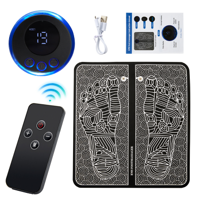 Picture of Electric EMS Foot Massager Pad Foldable Massage Mat Muscle Stimulation Relief Pain Relax Feet
