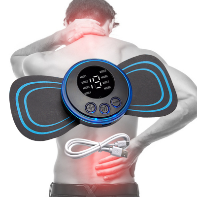 Picture of Rechargeable Electric Neck Massager Reusable Adjustable Full Body Relaxation Pain Relief  Portable Cervical EMS Pulse Massager