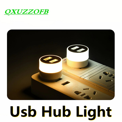 Picture of USB Mini Light Plug And Play Usb Gadgets Hub 2Ports Gift ,Small Book Lamps LED Eye Protection Reading Desk Lighting For Computer