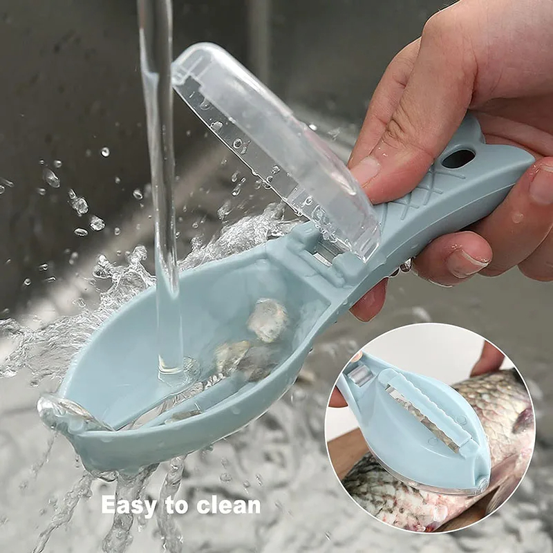 Picture of 1pcs-Fish Skin Brush Scraping Fish Scale Brush Fish Scale Remover Scraper Cleaner Peeling Skin Scraper Fish Scaler Kitchen Supplies