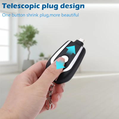 Picture of 1500mAh Portable Keychain Power Bank Fast Charging for Type C Phone Charger External Battery Pack for Emergency Power