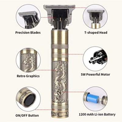 Picture of Electric Hair Clippers Shaver Beard Trimmer Men Hair Cutting T Style Machine Rechargeable Hair Trimmer