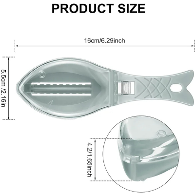 Picture of 1pcs-Fish Skin Brush Scraping Fish Scale Brush Fish Scale Remover Scraper Cleaner Peeling Skin Scraper Fish Scaler Kitchen Supplies
