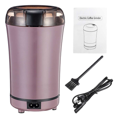 Picture of Mini Electric Coffee Grinder Powerful Cafe Grass Nuts Herbs Grains Pepper Tobacco Spice Flour Mill Coffee Beans Grinder Machine