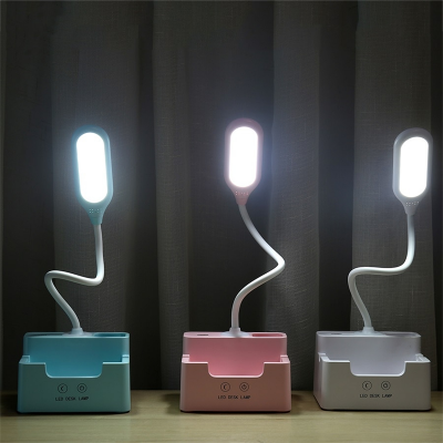 Picture of Rechargeable Led Table Lamp Touch Dimmable Desk Lamp Eye protection Reading Light For Kid With Phone Hoder Pen Holder