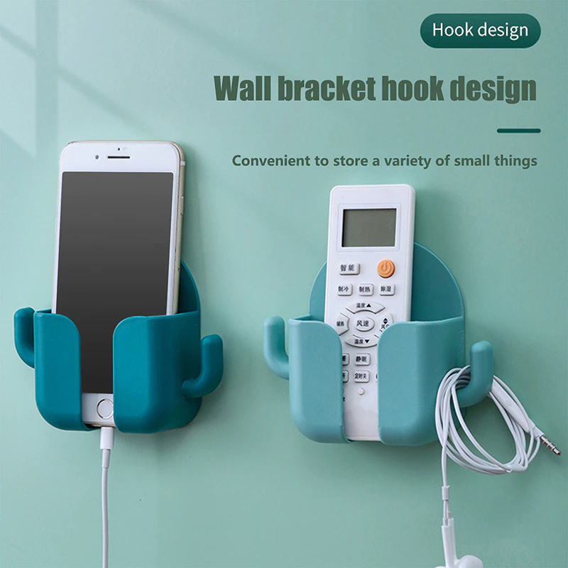 Picture of Multi-function Wall Mounted Organizer Holder, Storage Box, Remote Control, Mobile Phone Plug, Home Charging Shelf