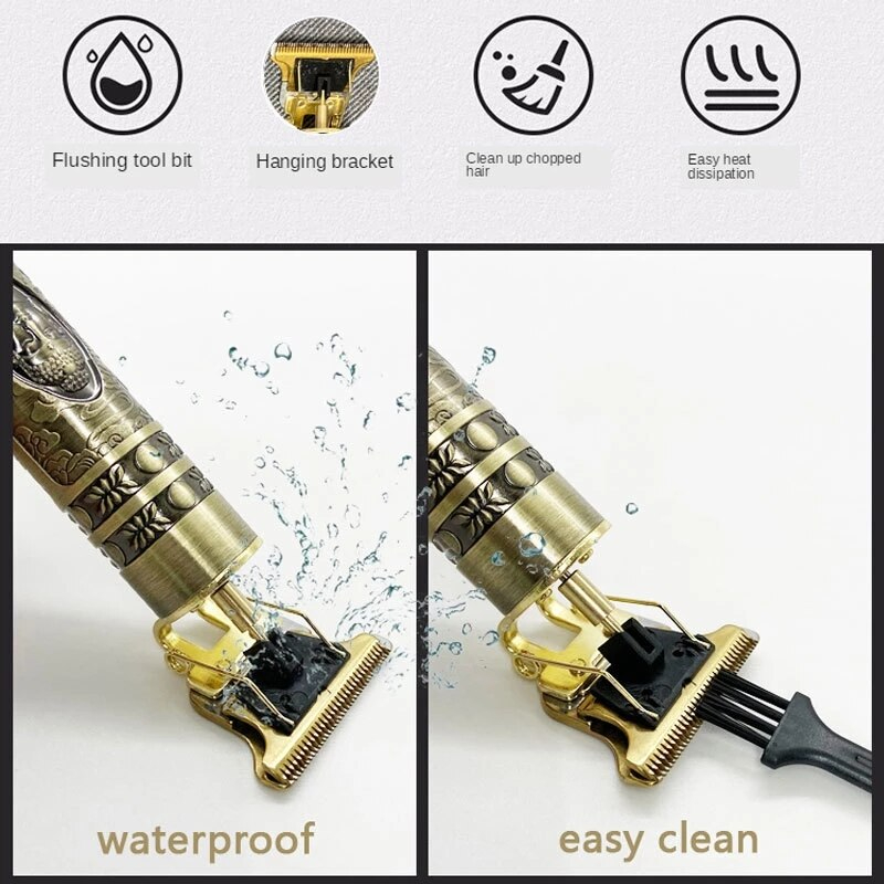 Picture of Vintage T9 Hair Cutting Machine Hair Trimmer Electric Hair Clippers Shaver Beard Trimmer Men Hair Cutting T Style Machine Rechargeable Hair Trimmer - Trimmer