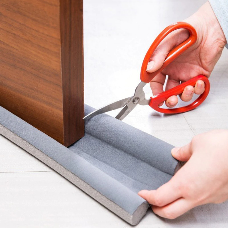 Picture of Windproof Seal Strip Draught Excluder Stopper Door Bottom Guard Double Protector Doorstop Dust-proof Blocker Sealer Soundproof