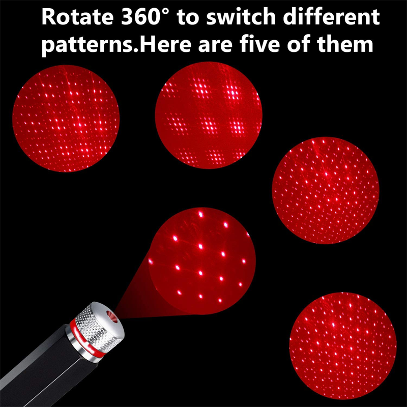 Picture of 1pcs LED Car Dome Light Galaxy Projector Night Light Adjustable USB Decoration Light Car Interior Light Starry Sky Night Light - Table Lamp