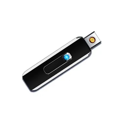 Picture of Portable Electronic Lighter USB Rechargeable Windproof Smoking Accessories Tools Multicolor Lighters Ultra-thin Men's Gifts