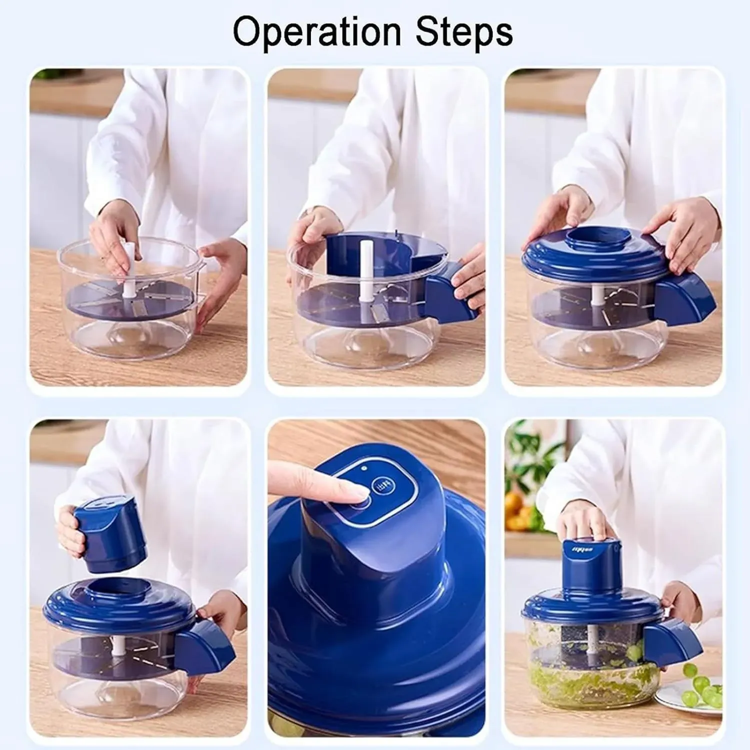 Picture of Automatic Garlic Peeling Machine, Electric Peeler for Fruit and Vegetables, Rechargeable Kitchen Tool for Garlic, Grapes, Tomatoes, Cherries, Family Friendly Fruit Peeler Machine