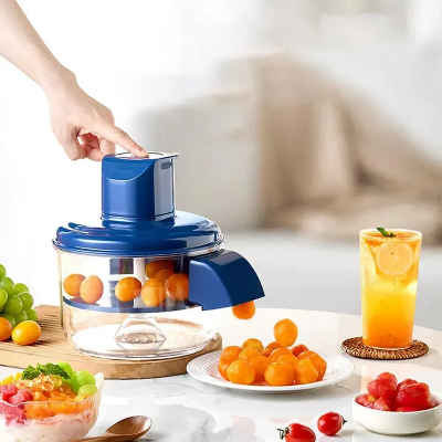 Picture of Automatic Garlic Peeling Machine, Electric Peeler for Fruit and Vegetables, Rechargeable Kitchen Tool for Garlic, Grapes, Tomatoes, Cherries, Family Friendly Fruit Peeler Machine