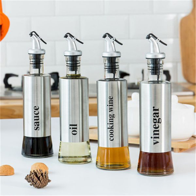 Picture of Oil and Vinegar Dispenser Bottle Oil Bottle
 Household Soy Sauce Bottle Seasoning Bottle Oil Vinegar Pot-500ml-oil jar-life style mall
