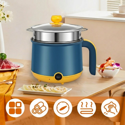 Picture of Rice Cooker Multicooker Simplicity
Portable Electric Multicooker Cooking Pot With Steamer and Multipurpose 1.8 Liter Electric Cooker Pot Manual electric heating pot Cooker Rice cooker