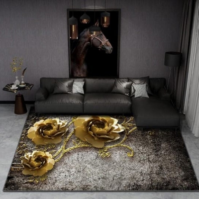 Picture of Kashmiri Elegant & Comfortable Velvet Persian Rugs / Carpet - 4ft x 6ft