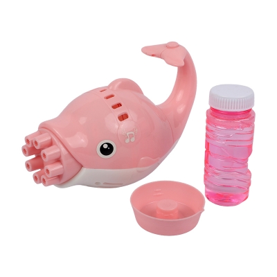 Picture of 10-Hole Dolphin Bubble Machine Gun – Pink Version
