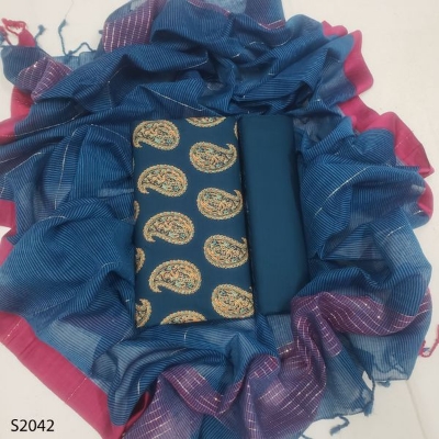 Picture of Premium  Quality Unstitch 3 Pieces
