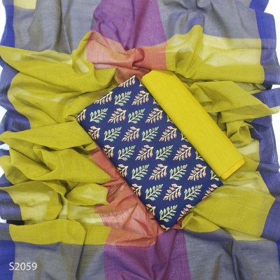 Picture of Premium  Quality Unstitch 3 Pieces