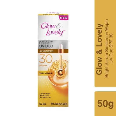 Picture of Glow & Lovely Bright Serum Sunscreen UV DUO SPF30 50g