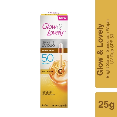 Picture of Glow & Lovely Bright Serum Sunscreen UV DUO SPF50 25g