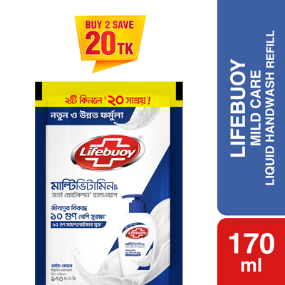 Picture of Lifebuoy Handwash (Soap) Care Refill 170ml (Combo Pack)
