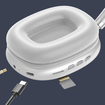 Picture of P9 Stylish Over-The-Ear Bluetooth Headphones with HD Voice Call, Comfortable Ear Cups, Volume Control, and Fast Charging - New