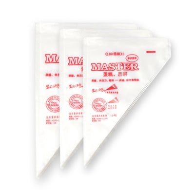 Picture of Plastic Disposable Piping Bags Cake Cream Decorating (100 piece Small size )