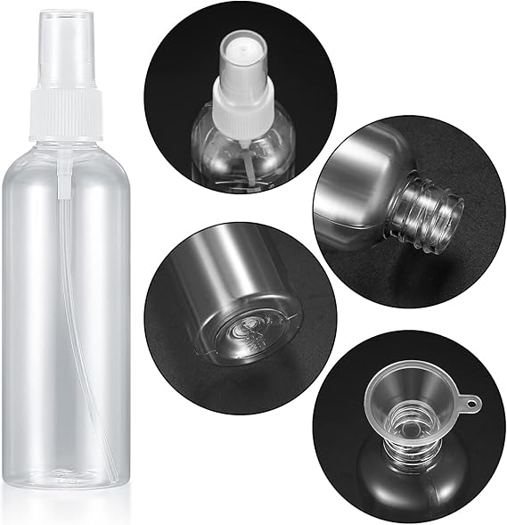 Picture of 100ml Spray bottle Transparent plastic bottle- 4 pcs